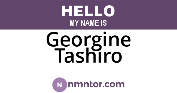 Georgine Tashiro
