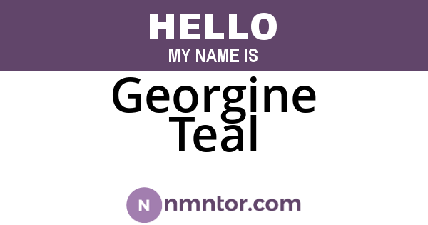 Georgine Teal
