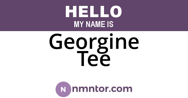 Georgine Tee