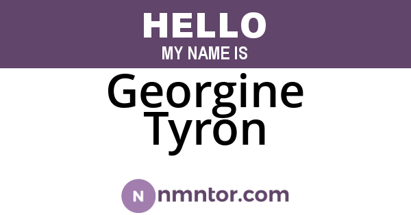 Georgine Tyron