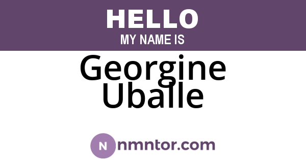 Georgine Uballe
