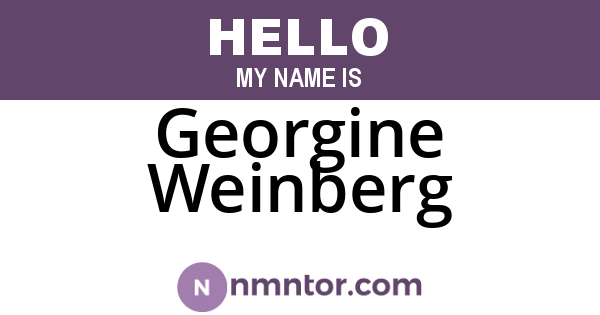 Georgine Weinberg