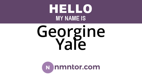 Georgine Yale