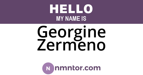 Georgine Zermeno