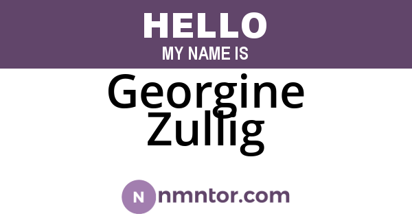 Georgine Zullig