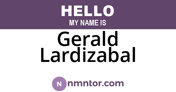 Gerald Lardizabal