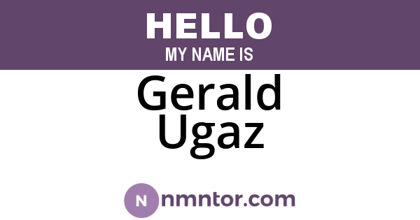 Gerald Ugaz