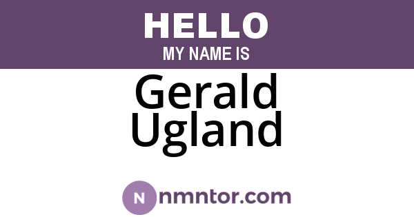 Gerald Ugland