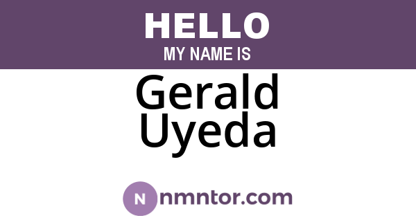 Gerald Uyeda