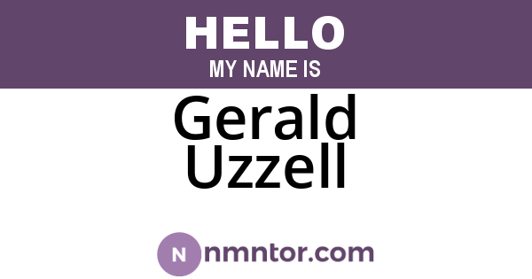 Gerald Uzzell
