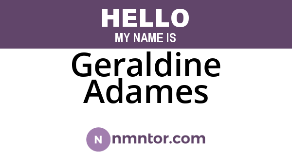 Geraldine Adames