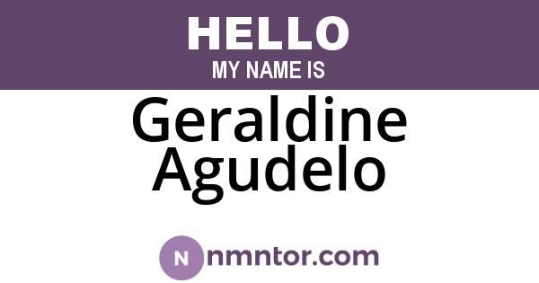 Geraldine Agudelo