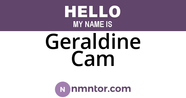 Geraldine Cam