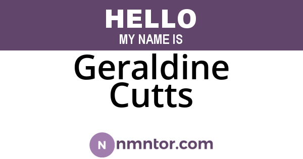 Geraldine Cutts