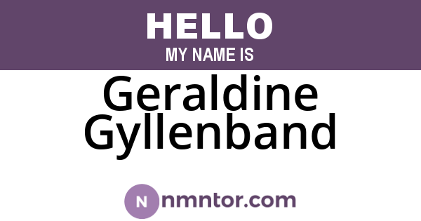 Geraldine Gyllenband