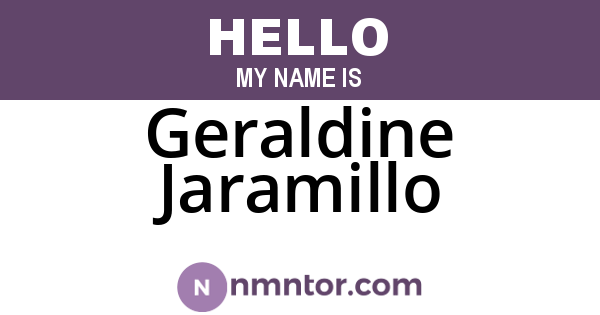 Geraldine Jaramillo