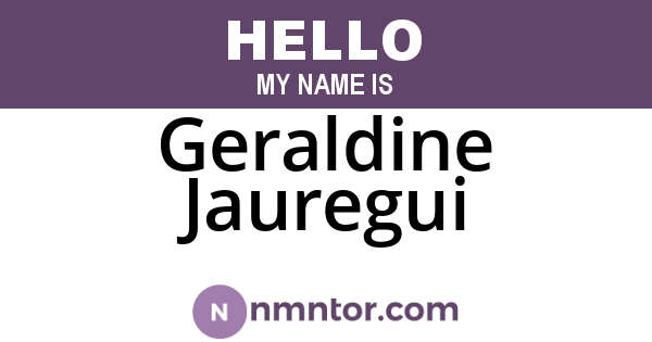 Geraldine Jauregui