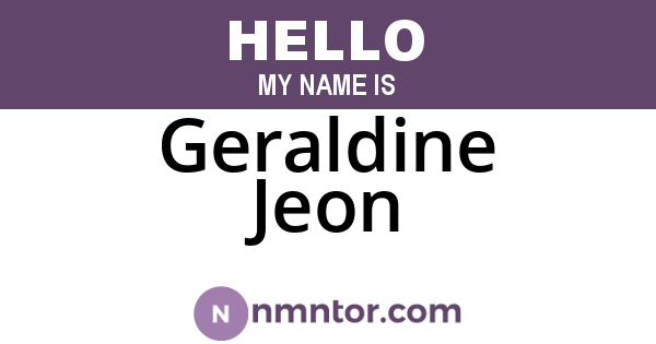 Geraldine Jeon