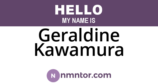 Geraldine Kawamura