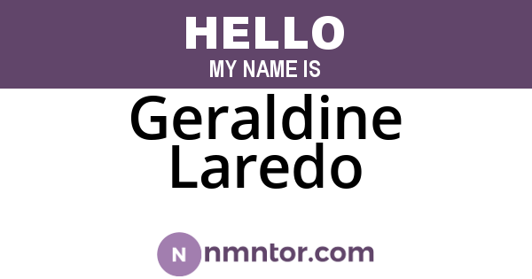 Geraldine Laredo