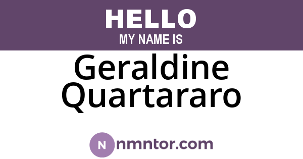 Geraldine Quartararo