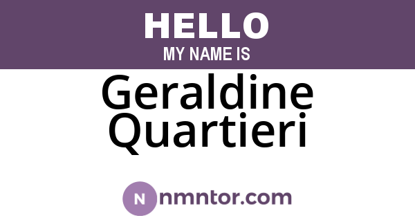 Geraldine Quartieri