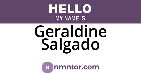 Geraldine Salgado