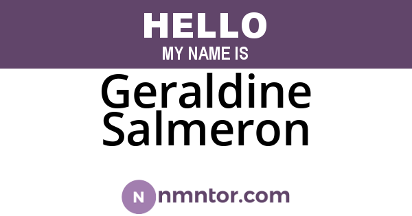 Geraldine Salmeron