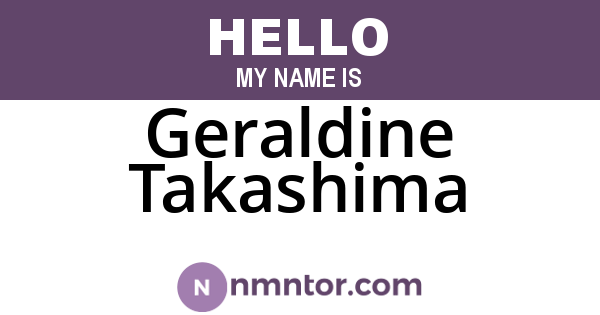 Geraldine Takashima