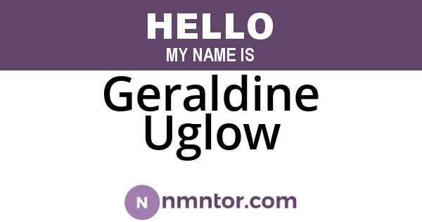 Geraldine Uglow
