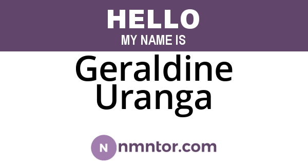 Geraldine Uranga
