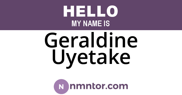 Geraldine Uyetake