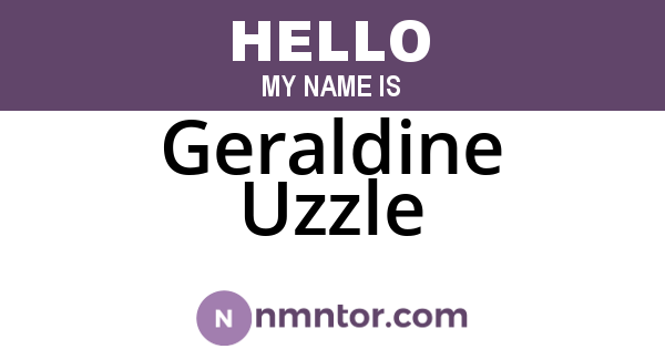 Geraldine Uzzle