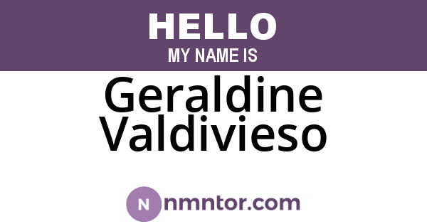 Geraldine Valdivieso