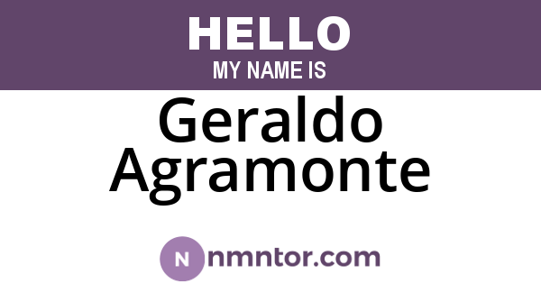 Geraldo Agramonte