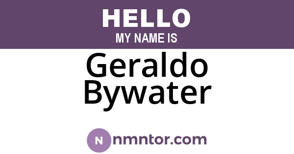 Geraldo Bywater