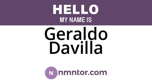 Geraldo Davilla