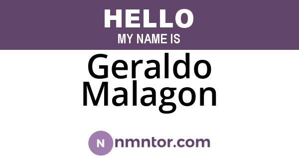 Geraldo Malagon