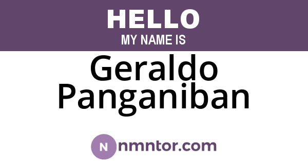 Geraldo Panganiban