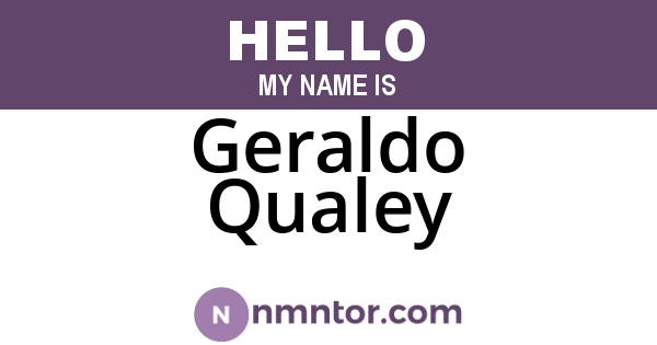 Geraldo Qualey