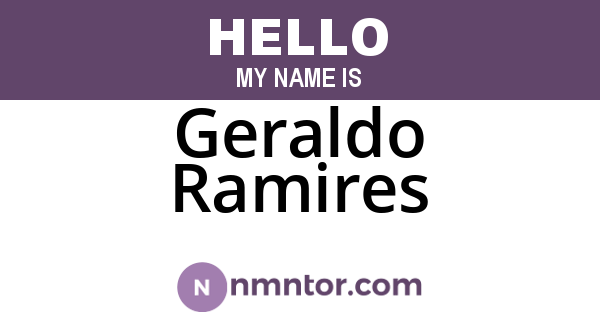 Geraldo Ramires