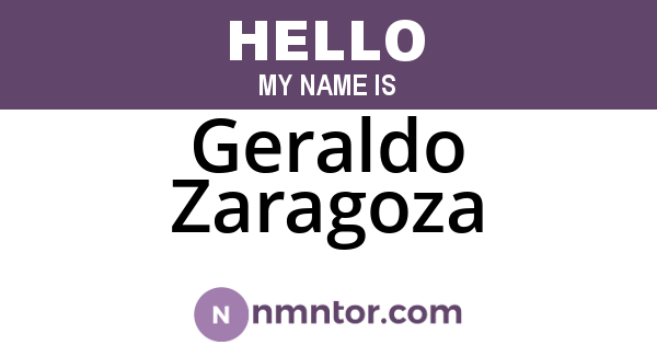 Geraldo Zaragoza