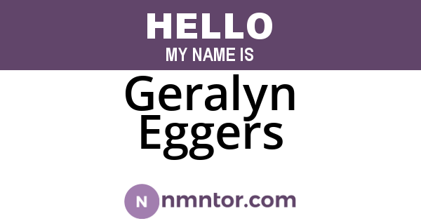 Geralyn Eggers