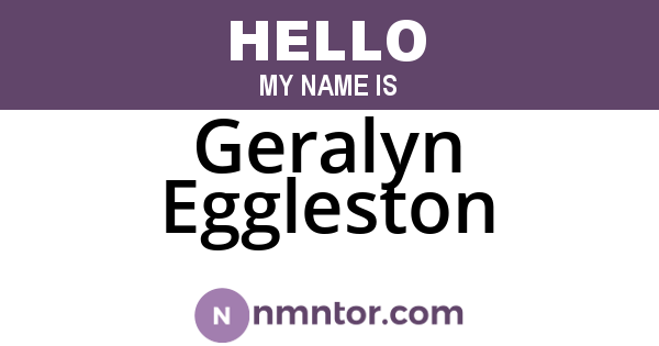 Geralyn Eggleston