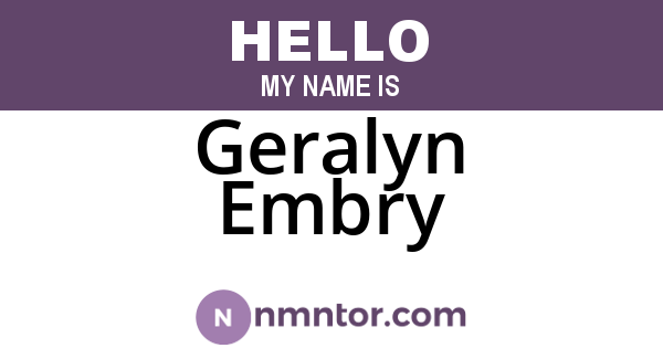 Geralyn Embry