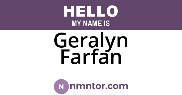 Geralyn Farfan
