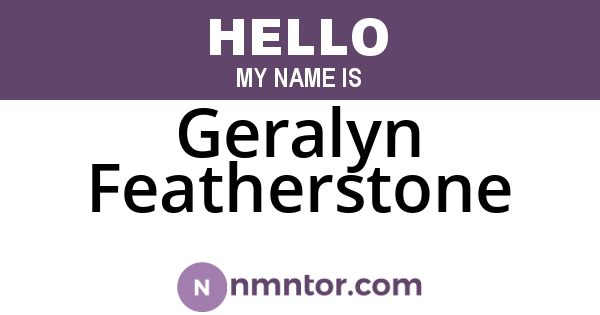 Geralyn Featherstone