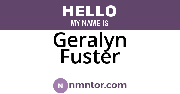 Geralyn Fuster