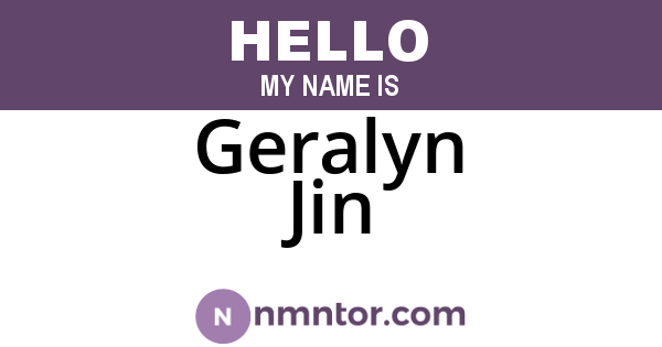 Geralyn Jin