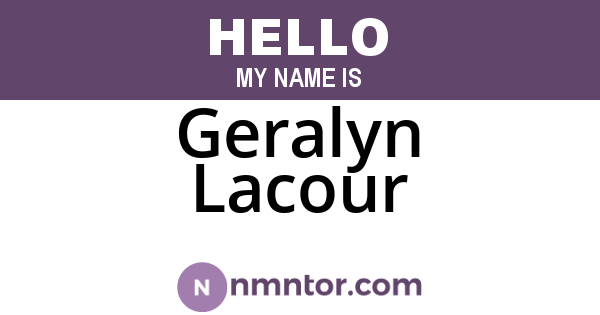 Geralyn Lacour